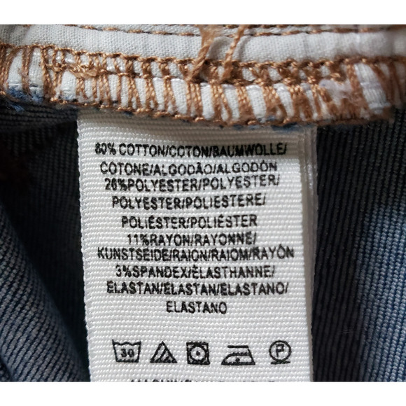 Free People Jeans Womens 28 Great Heights Frayed Fringe Boho Hem Pants 28x27 - Picture 5 of 10